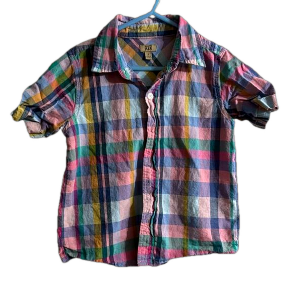 MAXIMUS REX PLAID BUTTON DOWN SHIRT